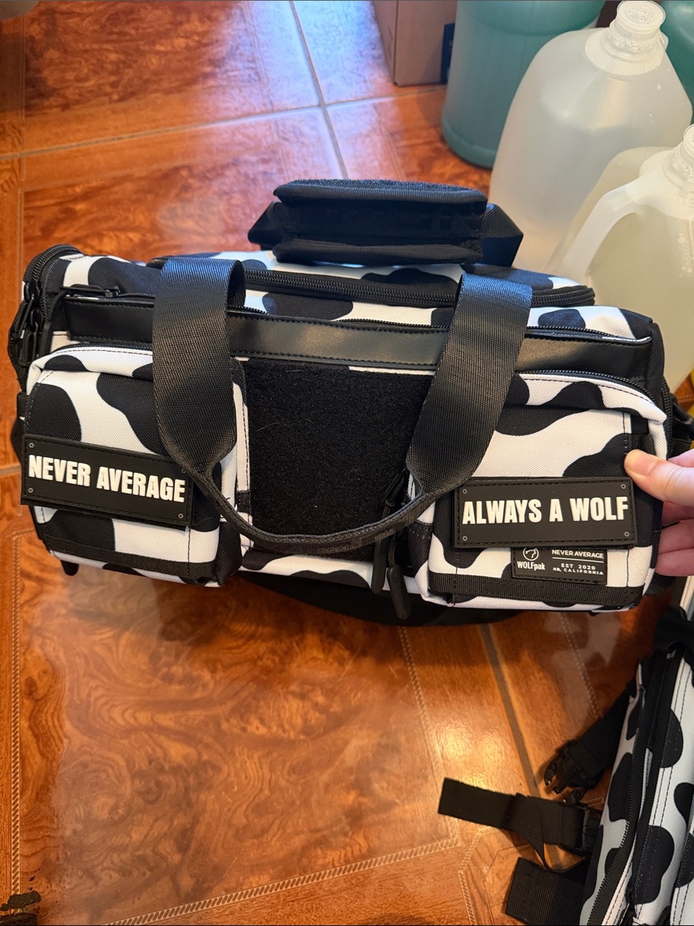 Wolfpak Cowprint Duffle